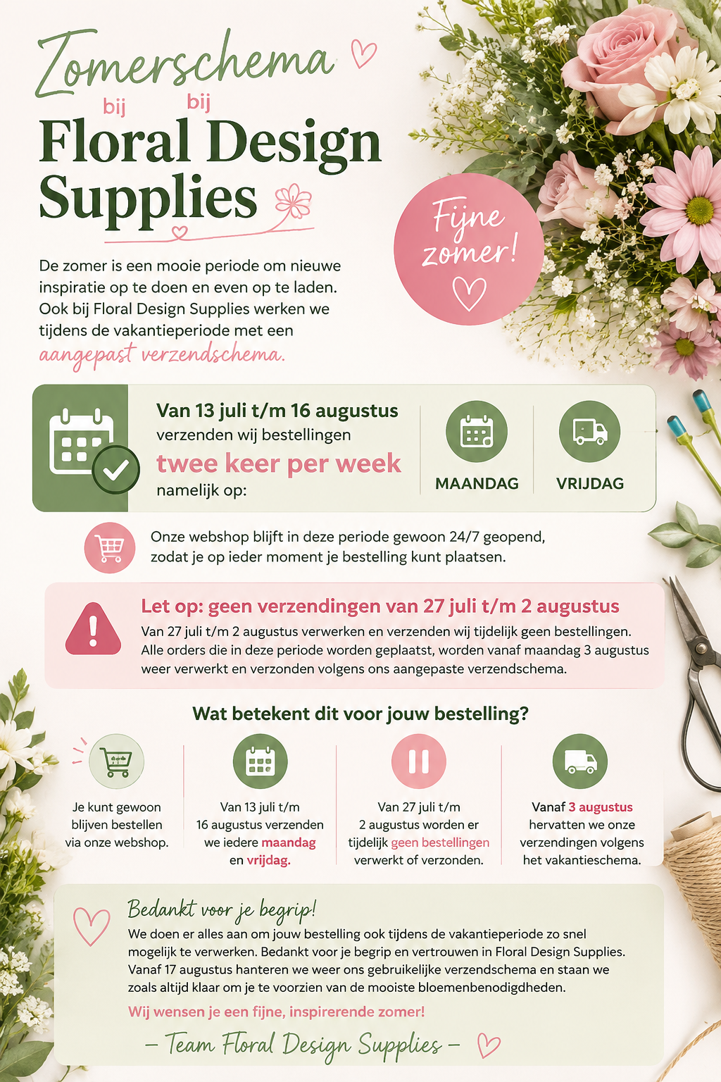 Zomer-schema